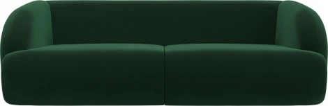 Диван прямой Лига-041 (Зеленый/Велюр) Лига Диванов арт.122201