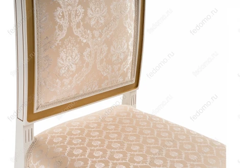 Стул Woodville Рембрандт молочный / патина золото 406093