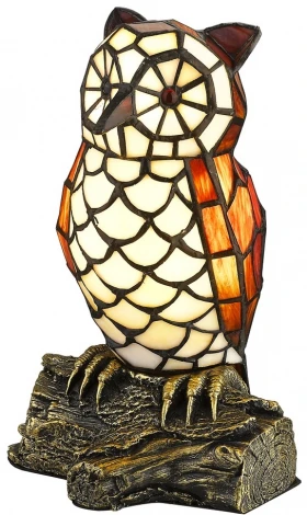 Интерьерная настольная лампа Velante 808-804-01 (220V, природа, птички)