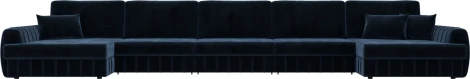 Диван П-образный Лига-057 НПБ МегаЛонг Лига Диванов (Велюр) арт.129363