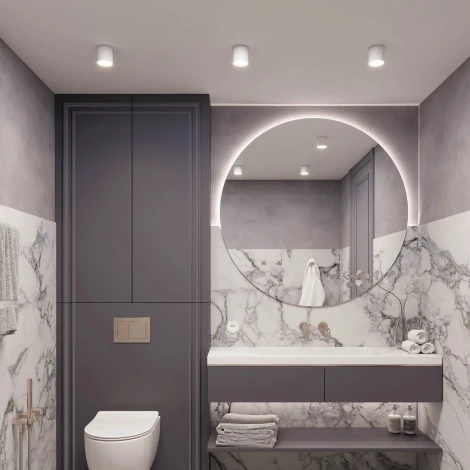 Накладной точечный светильник SP-CYLINDO-R160-18W Warm3000 (WH, 110 deg, 230V) (Arlight, IP54 Металл) 043962 (LED)