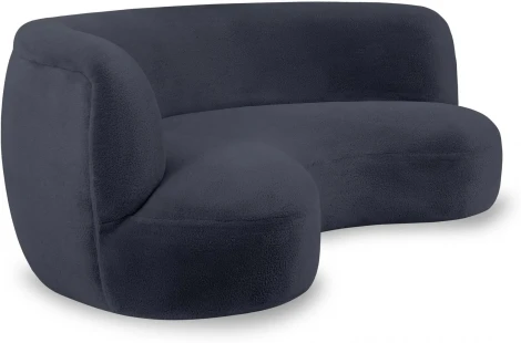 Диван Patti 2400 ОГОГО (арт.853231), (Мех/Черный)