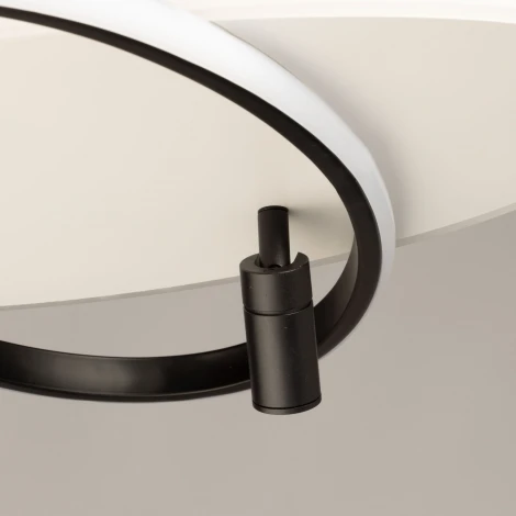 Потолочный светильник круглый со спотами De City Драйв 377015004 (регулировка яркости, LED, 220V, пульт управления)