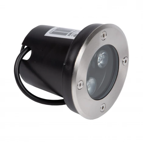 Встраиваемый светильник уличный Uniel ULU-B10A-3W/2700K IP67 GREY (LED, 220V, круглые)