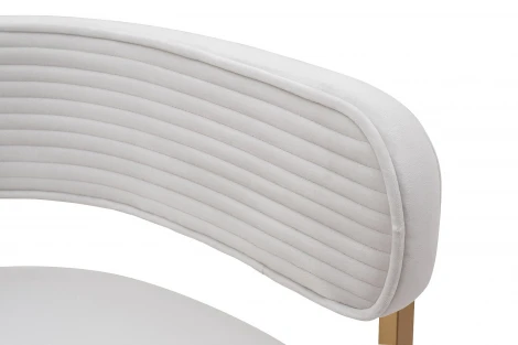 GY-85040 Стул велюр светло-серый/матовое золото 60*55*73см Garda Decor