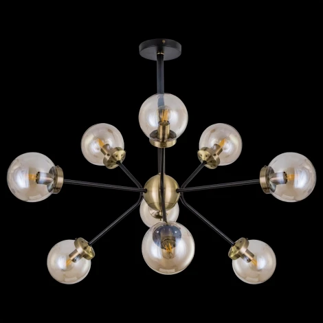 Потолочная люстра на штанге Citilux Планета CL105295 (220V, шарики, молекулы)