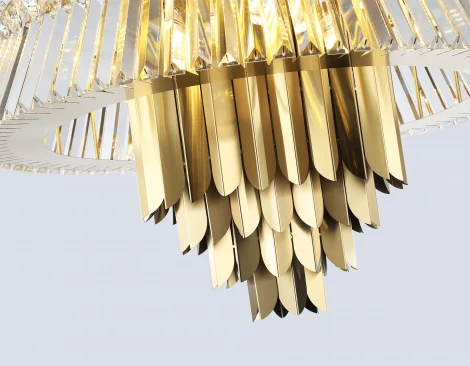 Подвесная люстра с хрусталем Ambrella High Light LH41023 (220V, на цепи)