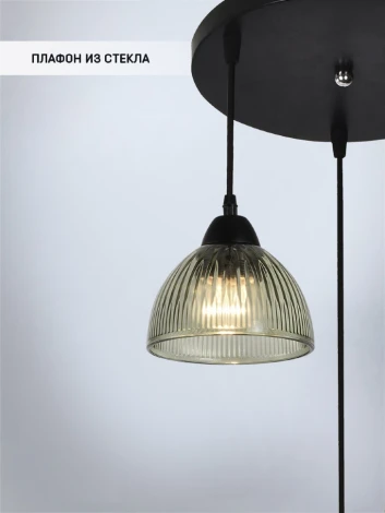 Подвесной светильник Wedo Light Dzhenis WD4004/3P-BK-GN