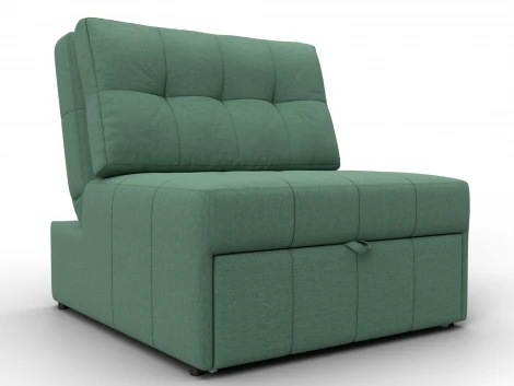 Кресло-кровать Лига-107 (80) (ЛДСП,Брус,Фанера,Рогожка/Зеленый) Лига Диванов 134894