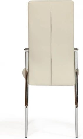 Обеденный стул Tetchair ELFO (Металл,Экокожа/Хром,Слоновая кость) 19311
