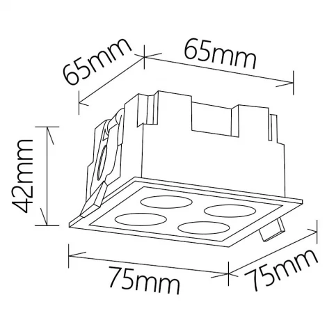 Встраиваемый светильник светодиодный Mantra Blau 9130