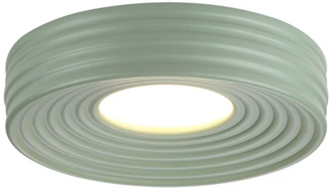 Потолочный светильник круглый Sonex Macaron 7703/40L металл/пластик/белый/зеленый LED 40Вт 4000K D470 IP20 (220V, круглые)