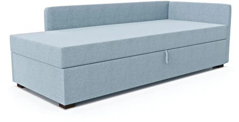 Диван-кровать Arsko Велес Угол правый рогожка голубая