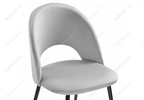 Стул Woodville на металлокаркасе Ирре confetti silver серый / черный 464204