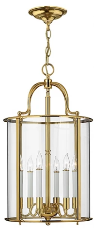 Подвесная люстра Gentry HK-GENTRY-P-L-PB Hinkley (220V, на цепи, свеча)