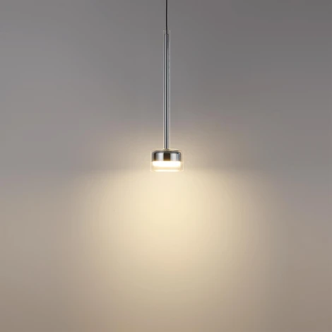 Подвесной светильник Odeon Light Laslo 7151/10L хром/ прозрачное стекло/металл IP20 LED 10W 3000K 220V