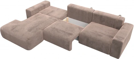 Диван угловой Лига-036 НПБ Классик Лонг левый угол Лига Диванов (Велюр) арт.127795L