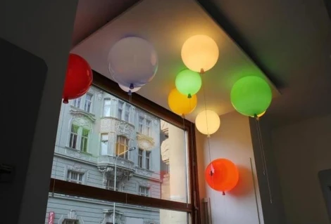 Детский потолочный светильник воздушный шарик Loft It Memory 5055C orange