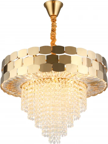 Подвесная люстра Dzhoell APL.823.03.12 (220V, хрусталь, подвески, на цепи)