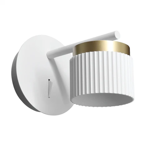 Настенный светильник Wolta WSL-GX53/W19WG под лампу GX53 Белый / Золотой MUSE