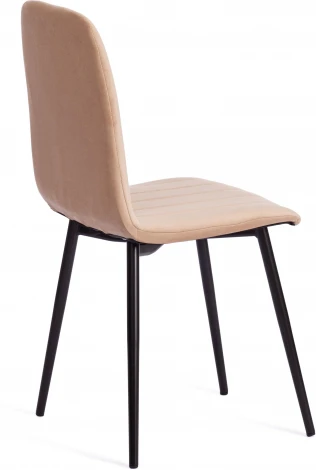Стул ARC / 1 шт. в упаковке (Велюр,Металл  /Бежевый,Черный)