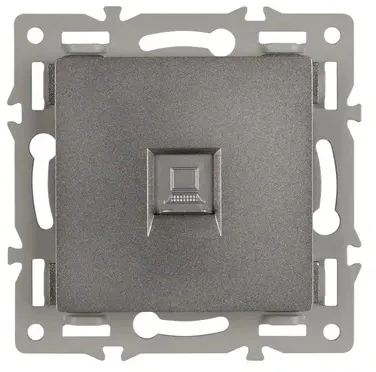 Механизм компьютерной розетки SCT-MPC1-PL-GR (RJ-45, CAT6) (Arlight) 045335