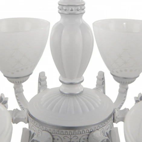 Подвесная люстра Arte Milano AM343837 343837/6 WT+SL (220V, на цепи)