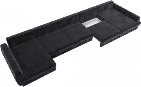 Диван П-образный Лига-057 НПБ МегаЛонг Лига Диванов (Велюр) арт.129365