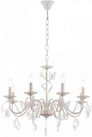 Подвесная люстра Arte Milano AM346179 346179/8 WT+G (220V, подвески, на цепи, подсвечник, свеча)