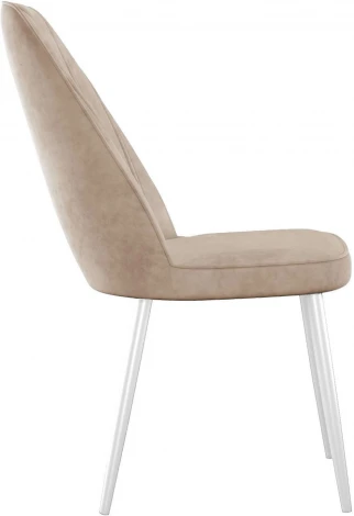 Стул DikLine 326 B03 BEIGE, ножки белые арт.00-00074243