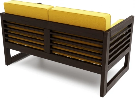 Диван Arsko прямой Сега М венге велюр желтый