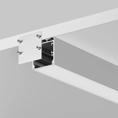 Алюминиевый профиль накладной-подвесной 35x35 серебро 2 м Maytoni Led Strip 633001