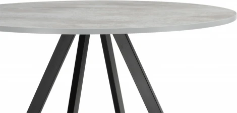 Стол деревянный Woodville Баргел 90х90х75 бетон / черный арт.611365