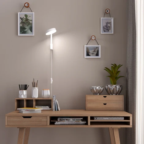 Светильник настенный светодиодный Elektrostandard Tobi 40129/LED 4000K (белый) белый (220V, выключатель, круглые)