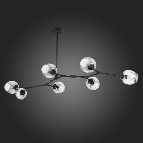 Потолочная люстра на штанге Evoluce Rametto SLE154843-07 (220V, шарики, молекулы)