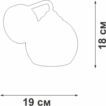 Бра Vitaluce V3096-9/1A (220V, шар)