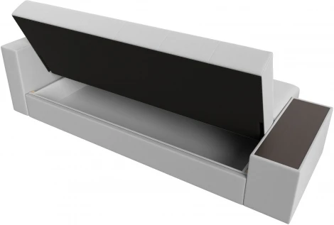 Диван-книжка Лига-020 стол справа (Белый,Черный/Экокожа) Лига Диванов арт.118539