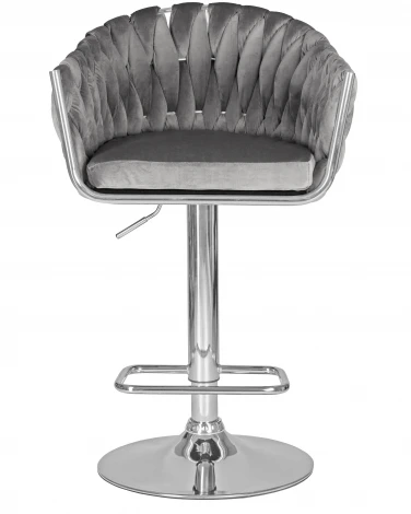 Набор 2 шт стул барный DOBRIN MARCEL (серый велюр (MJ9-75))