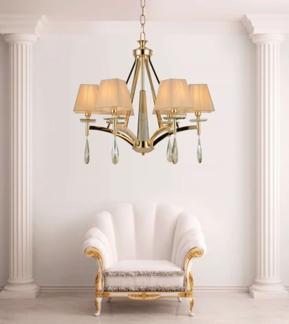 Подвесная люстра Lumina Deco Valentina LDP 1240-6 GD