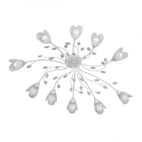 Потолочная люстра Vitaluce V3930-0/10PL (220V, цветы, листья)