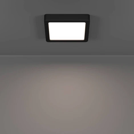 Настенно-потолочный светильник с регулировкой цветовой температуры Eglo Fueva 6 901328 7W(LED) 2700K, 4000K, 6500K, пластик, черный, белый