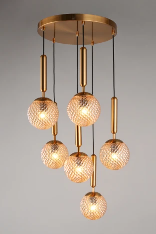 Подвесной светильник Aployt Shantal APL.766.03.06 (220V, на проводе, шарики)