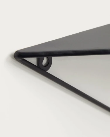 Полка La Forma (ex Julia Grup) Teg (Черный/ Металл,Сталь)