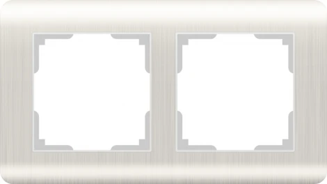 Рамка на 2 поста Stream (перламутровый) Werkel W0022113 (a051262)