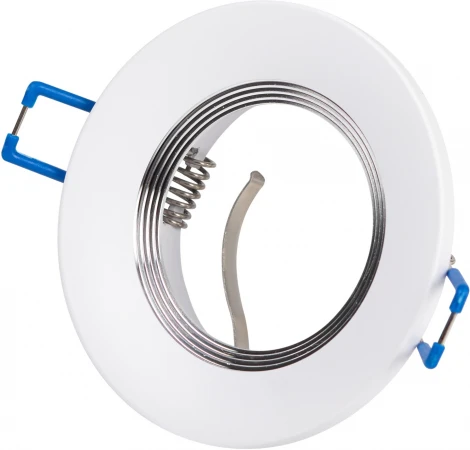 Встраиваемый точечный светильник ЭРА KL107 WH/SL (12V, круглые)