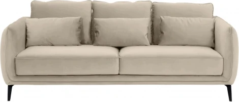 Диван Amsterdam трехместный ОГОГО (арт.698443), (Ткань/Бежевый)