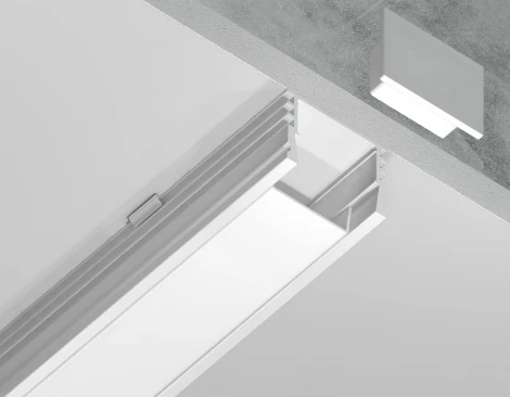 Алюминиевый профиль накладной для светодиодной ленты до 15мм Ambrella Illumination GP1750WH