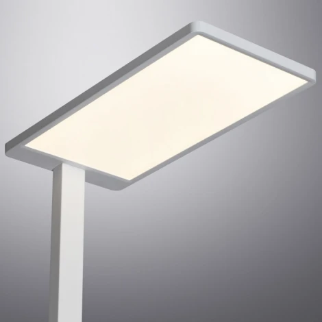 Торшер светодиодный диммир. полного спектра Novotech Studi 359545 LED белый IP20 LED 50W+50W 4000K 6500Лм (регулировка яркости, 220V, выключатель)