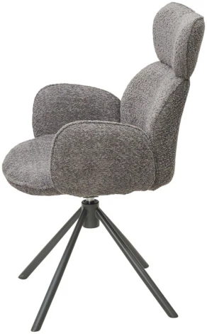 Стул ВАРДИ (VARDY) 360 град.поворот. Темно-серый букле XD841-16 / Серый, ®DISAUR M-City 64284
