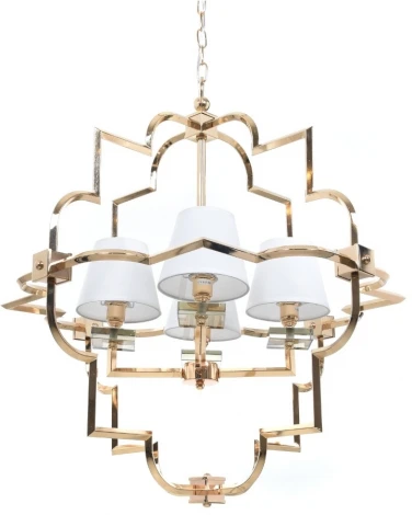 Подвесная люстра Lumina Deco Baltimore LDP 8020-4 GD+WT